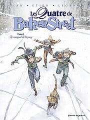 Couverture de « Les Quatre de Baker Street – tome 3 : Le rossignol de Stepney de Djian, Etien et Legrand »