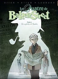 Couverture de « Les Quatre de Baker Street – tome 4 : Les orphelins de Londres de Djian, Etien et Legrand »