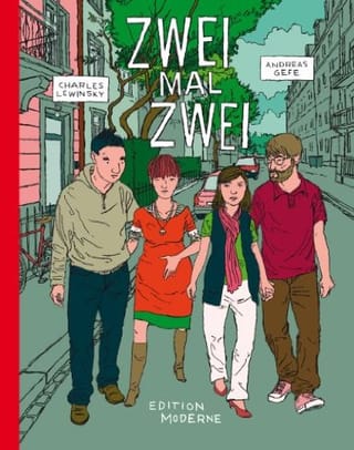 Couverture de « Zwei mal zwei de Charles Lewinsky et Andreas Gefe »