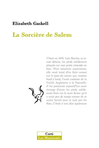 Couverture de « La sorcière de Salem d'Elizabeth Gaskell »