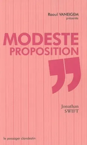 Couverture de « Modeste proposition … de Jonathan Swift »